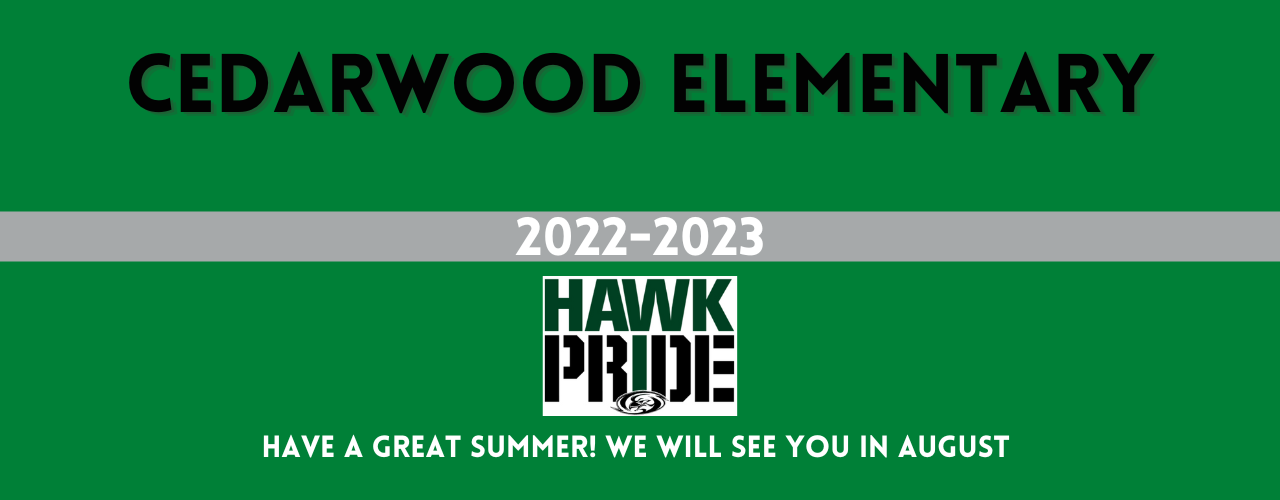 Cedarwood Summer Banner